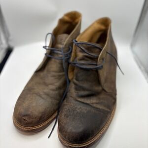 Lucchese Artisan Handcrafted Brown Leather Chukka Boots Mens 10 M Brazil 31505